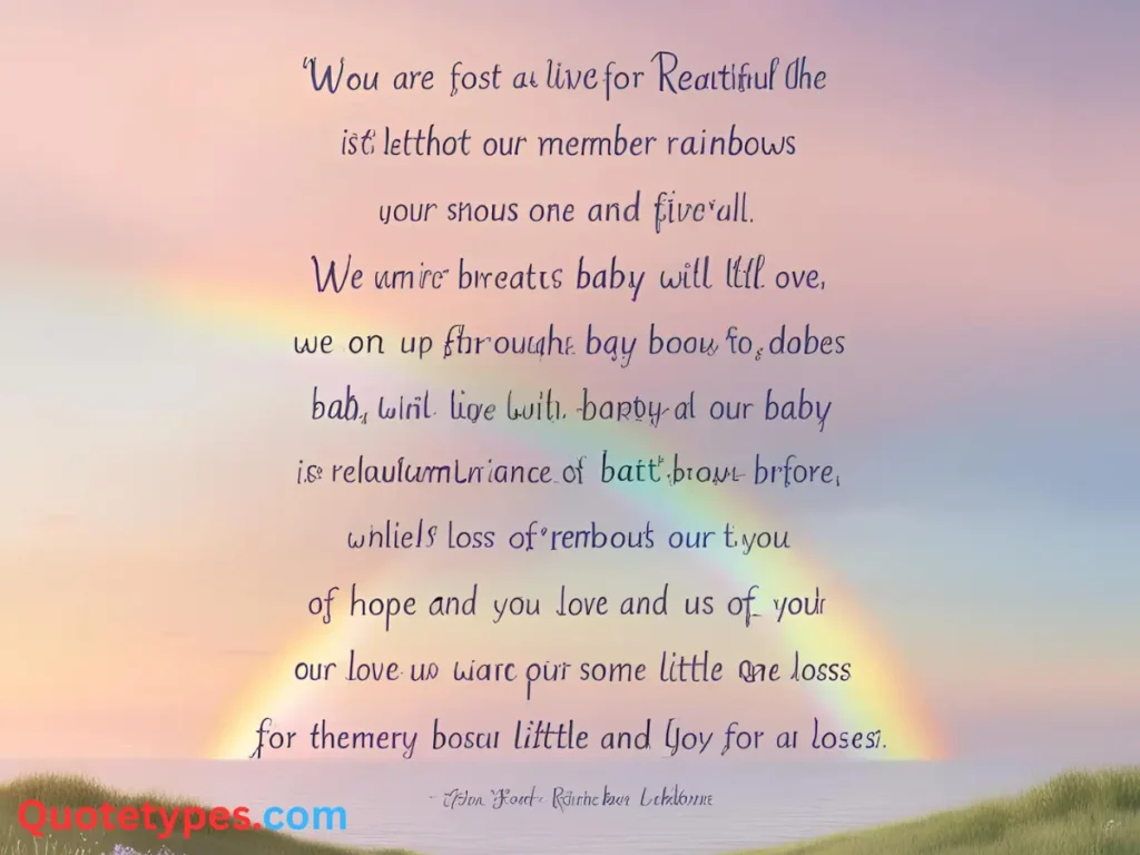 Heartfelt Rainbow Baby Quotes