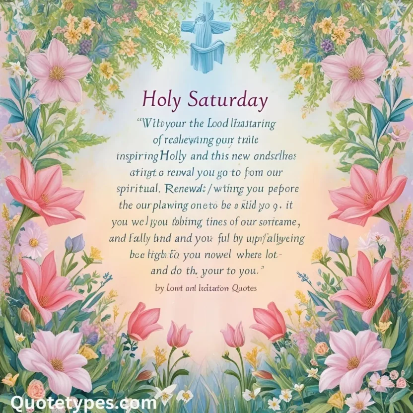 Holy Saturday Quotes