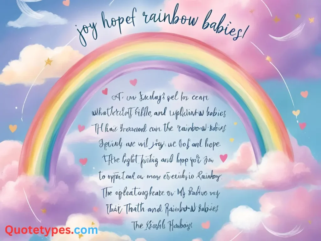 Inspirational Rainbow Baby Quotes