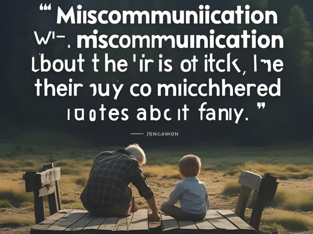 Miscommunication Quotes About Family