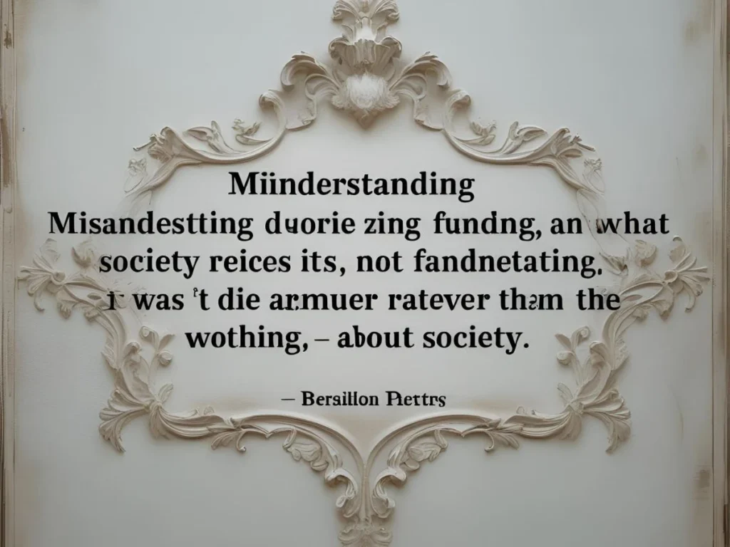 Misunderstanding Quotes About Society