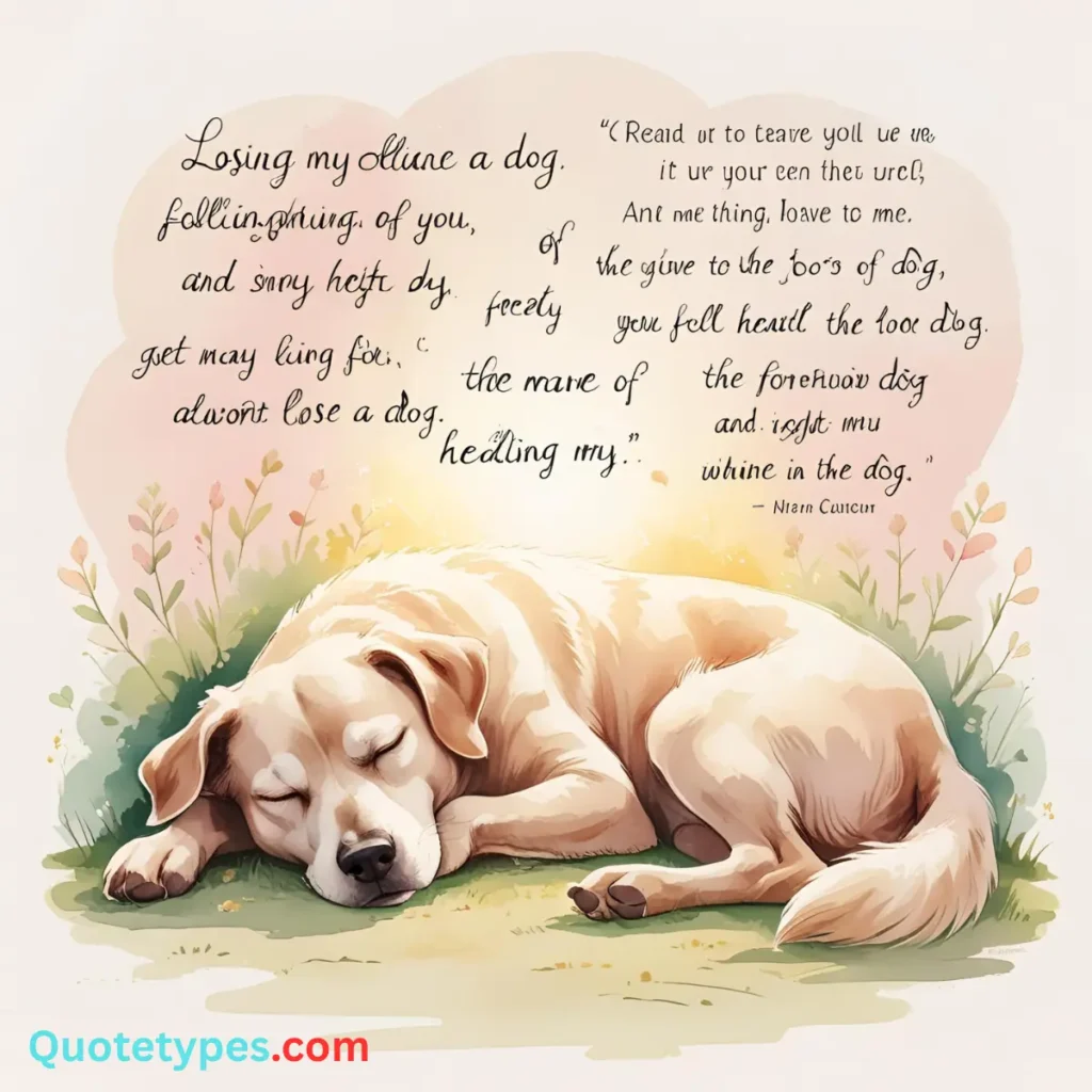 Comforting Quotes About Losing A Dog