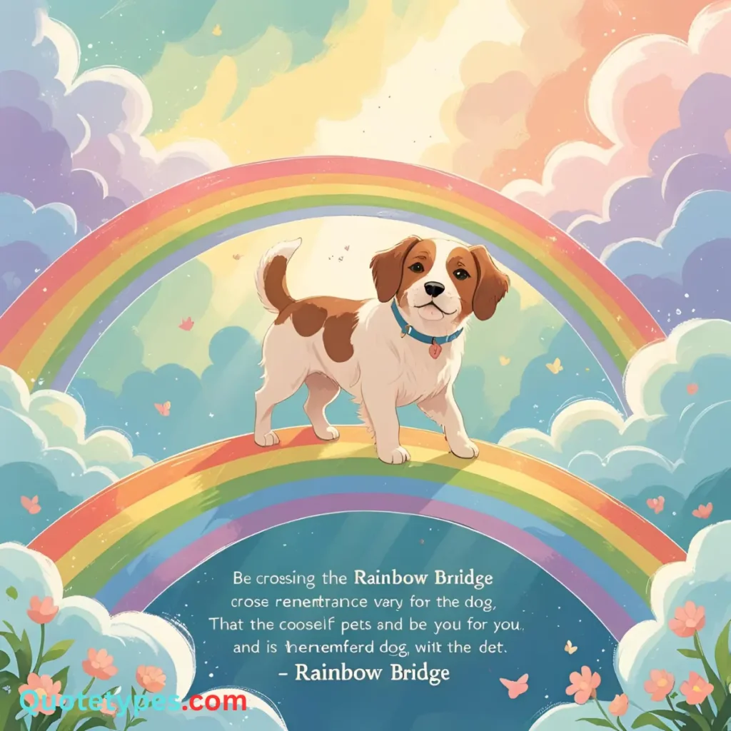 Heartfelt Dog Rainbow Bridge Quotes