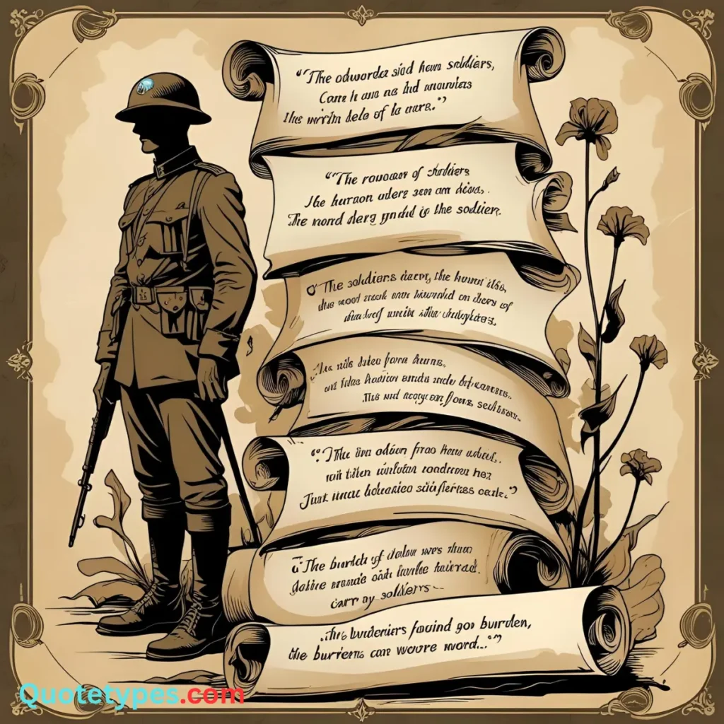 Quotes About The Burdens Soldiers Carry
