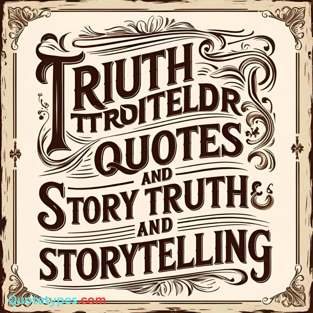 Quotes About Truth And Storytelling