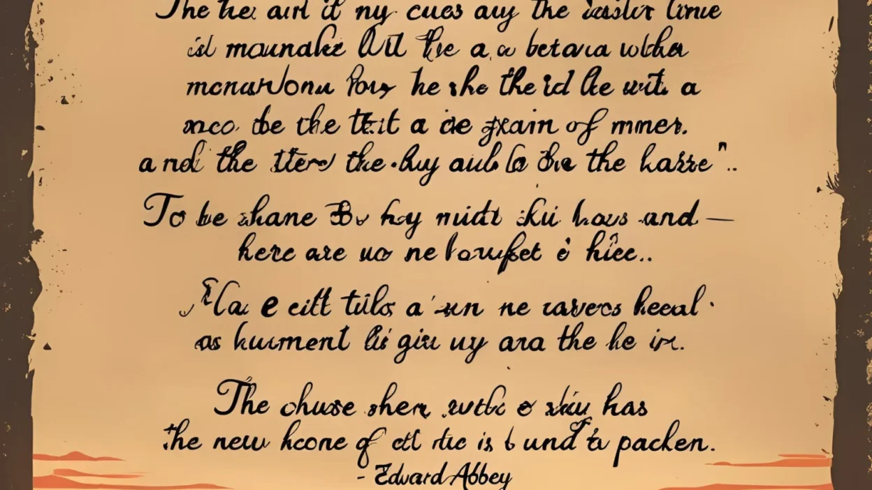 Edward Abbey Quotes