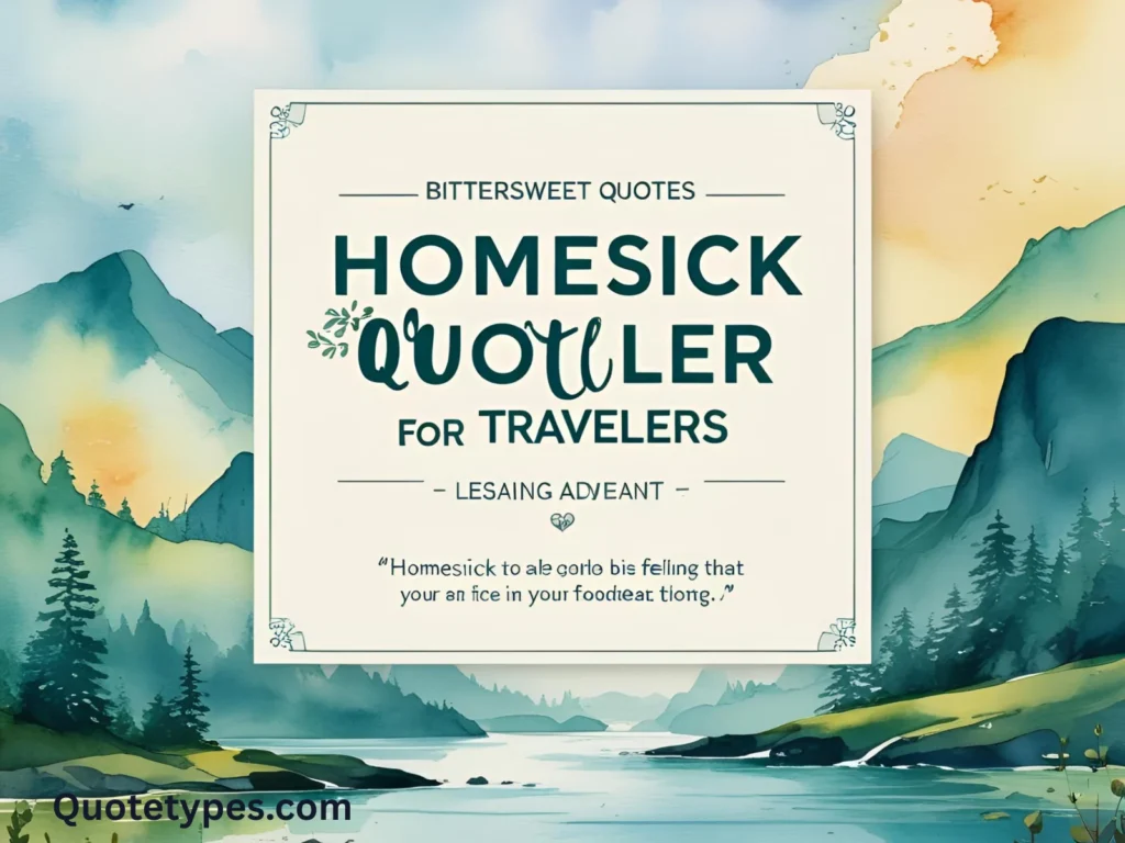 Homesick Quotes for Travelers