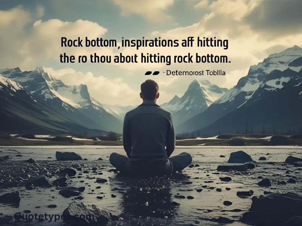Inspirational Quotes About Hitting Rock Bottom