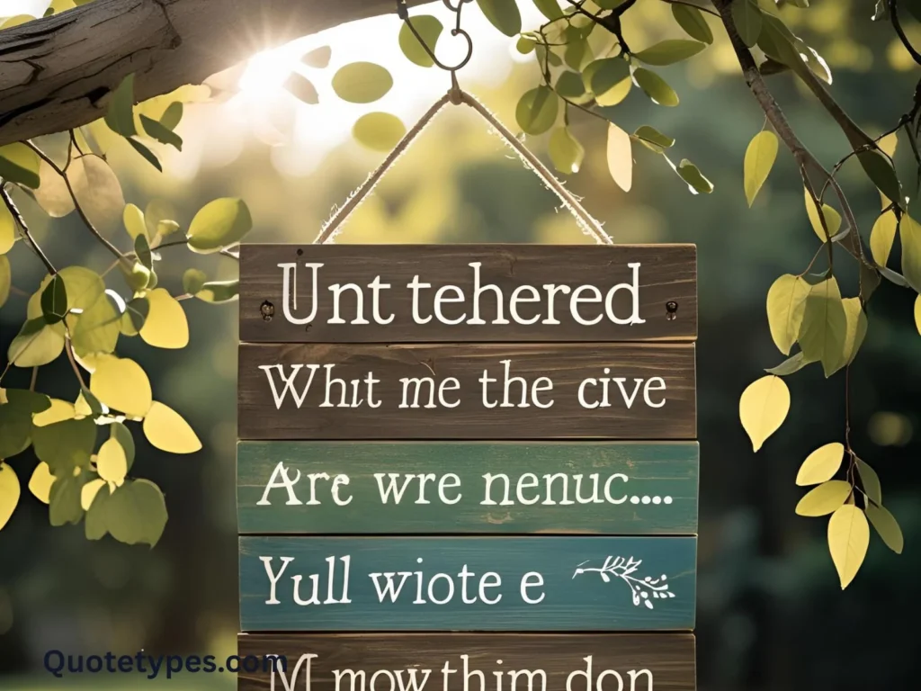 Inspirational Untethered Quotes