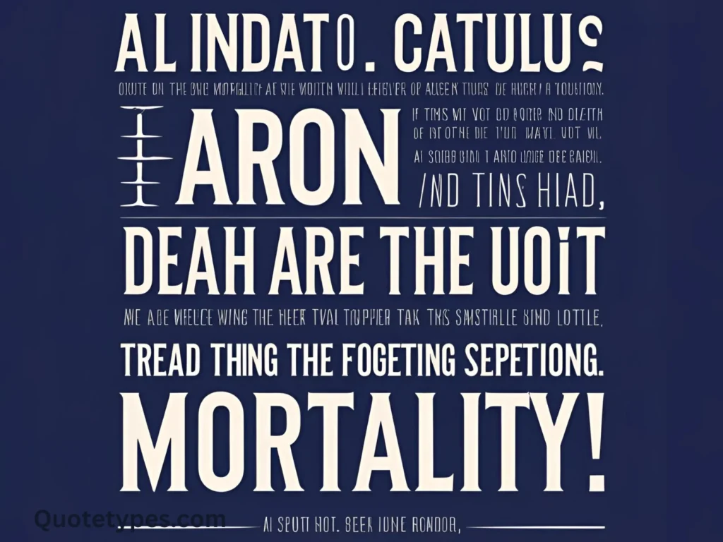 Quotes About Death and Mortality