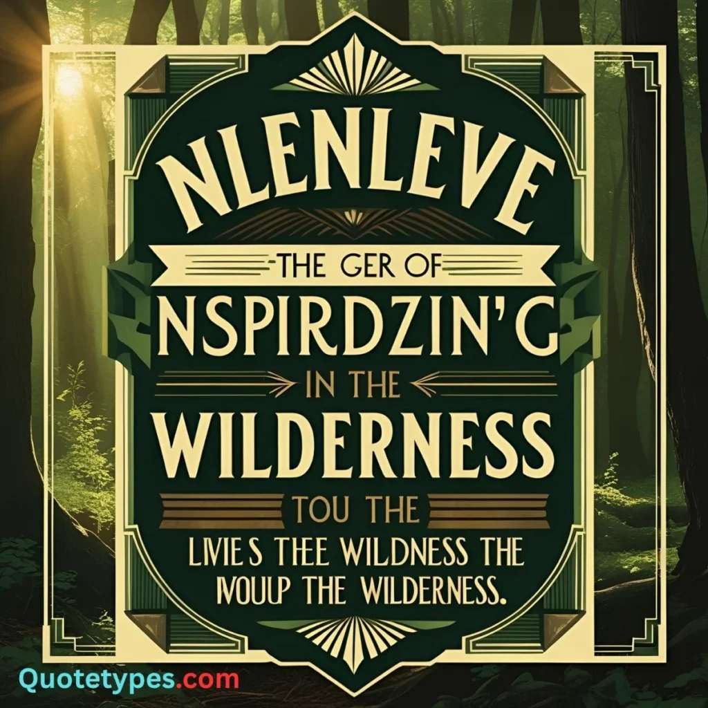 Quotes About Nature And The Wilderness