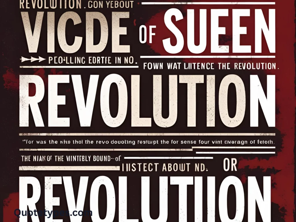 Quotes About Revolution