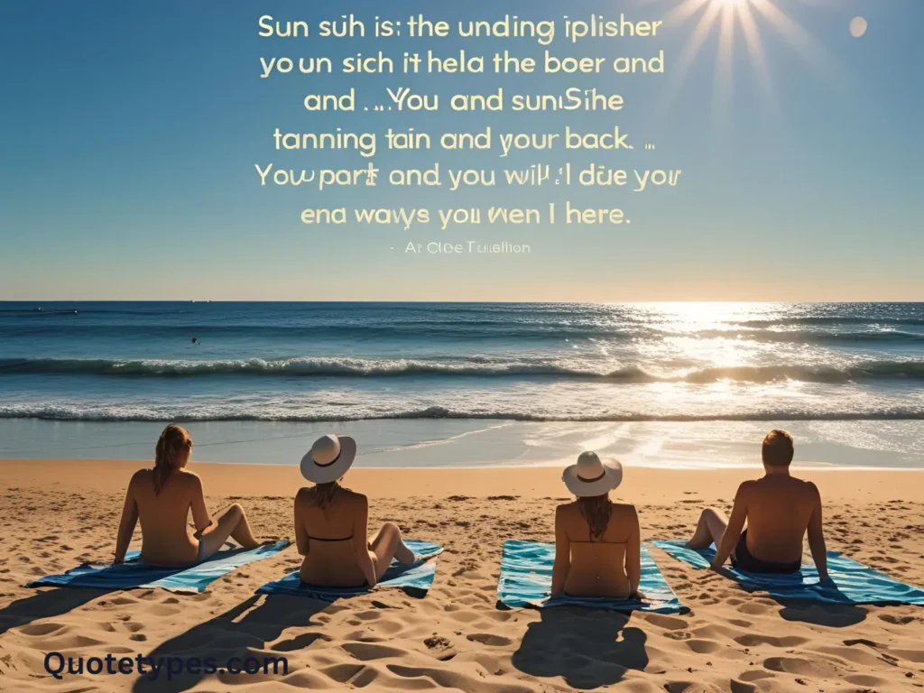 Tanning Quotes About Sunshine