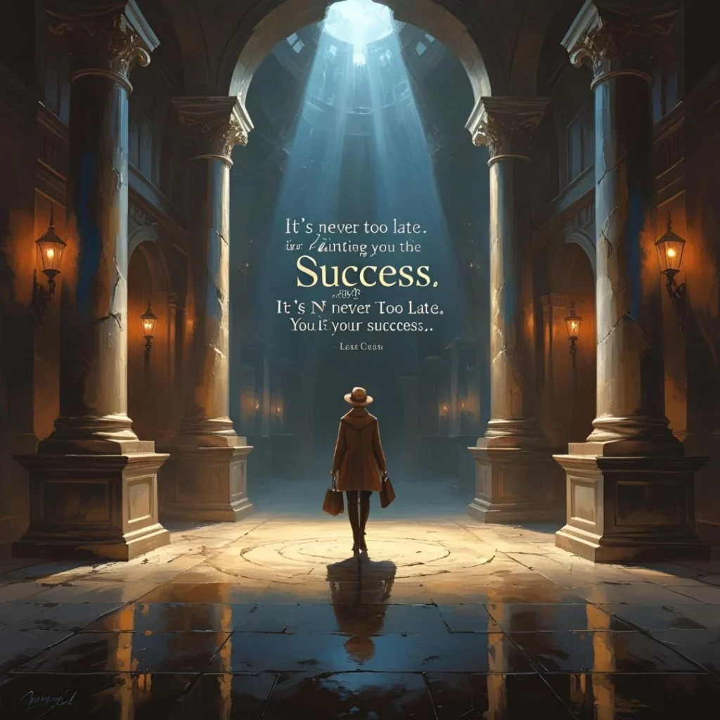 It’s Never Too Late Quotes for Success
