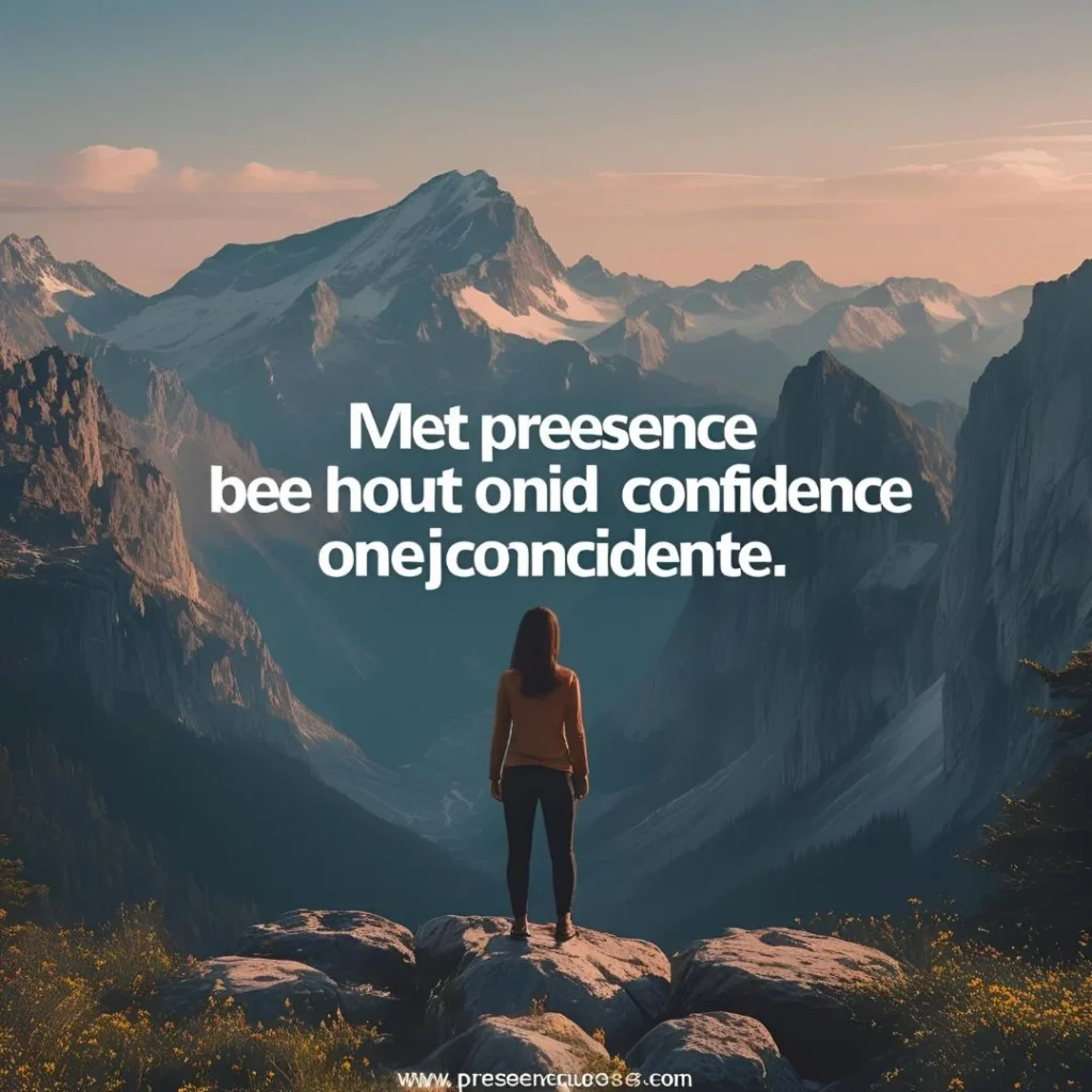 Presence Quotes About Confidence