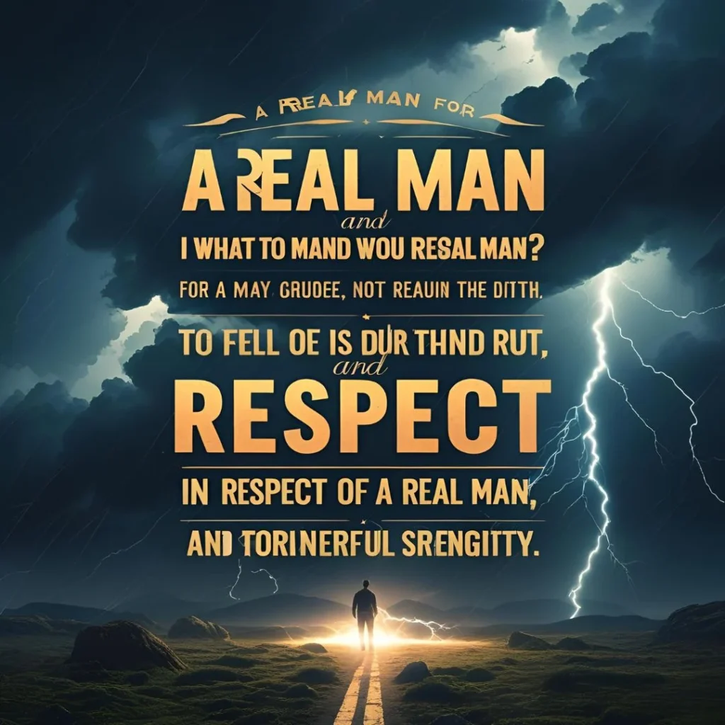 Quotes About A Real Man and Respect