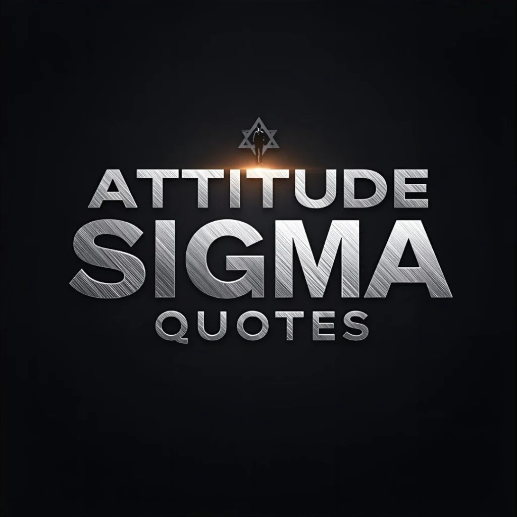 Attitude Sigma Male Quotes