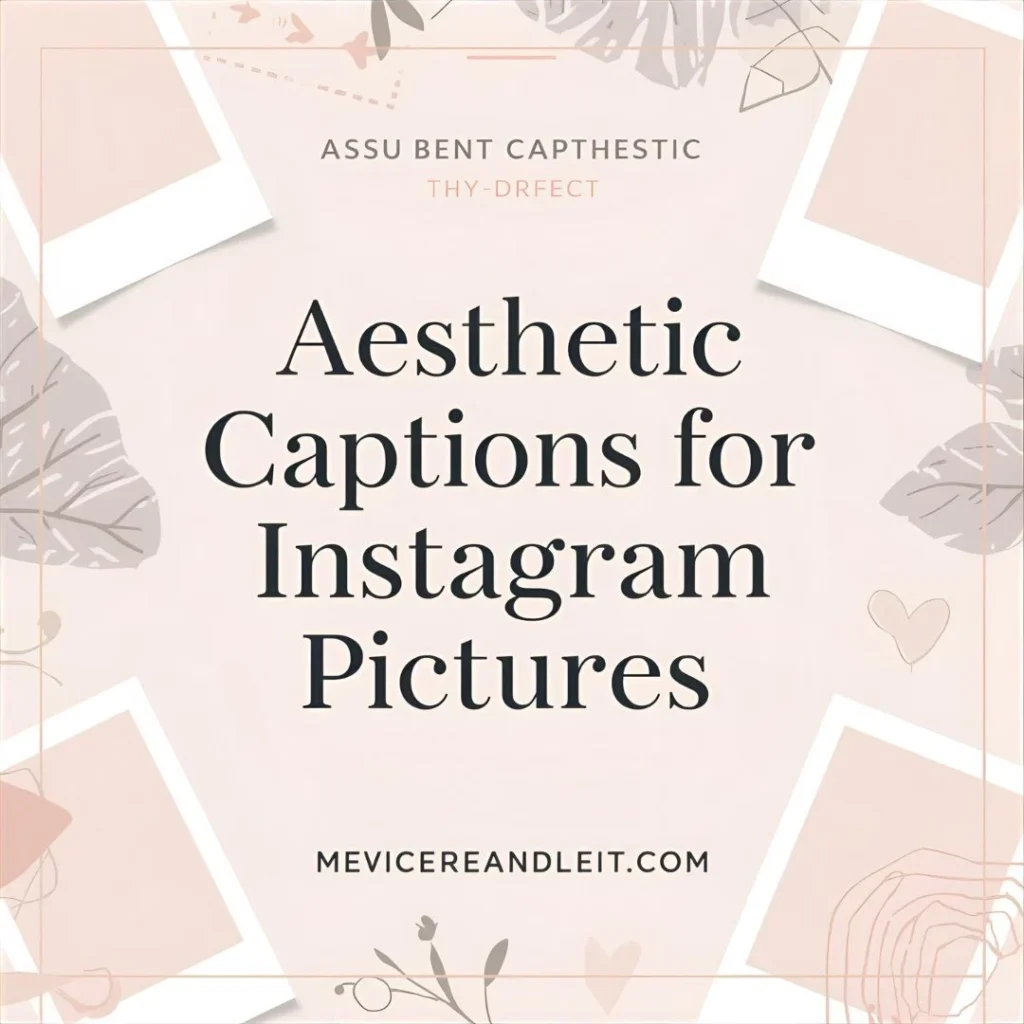 Aesthetic Captions for Instagram Pictures