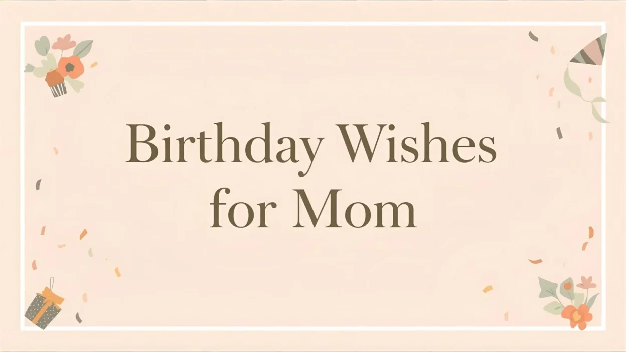 Birthday Wishes For Mom