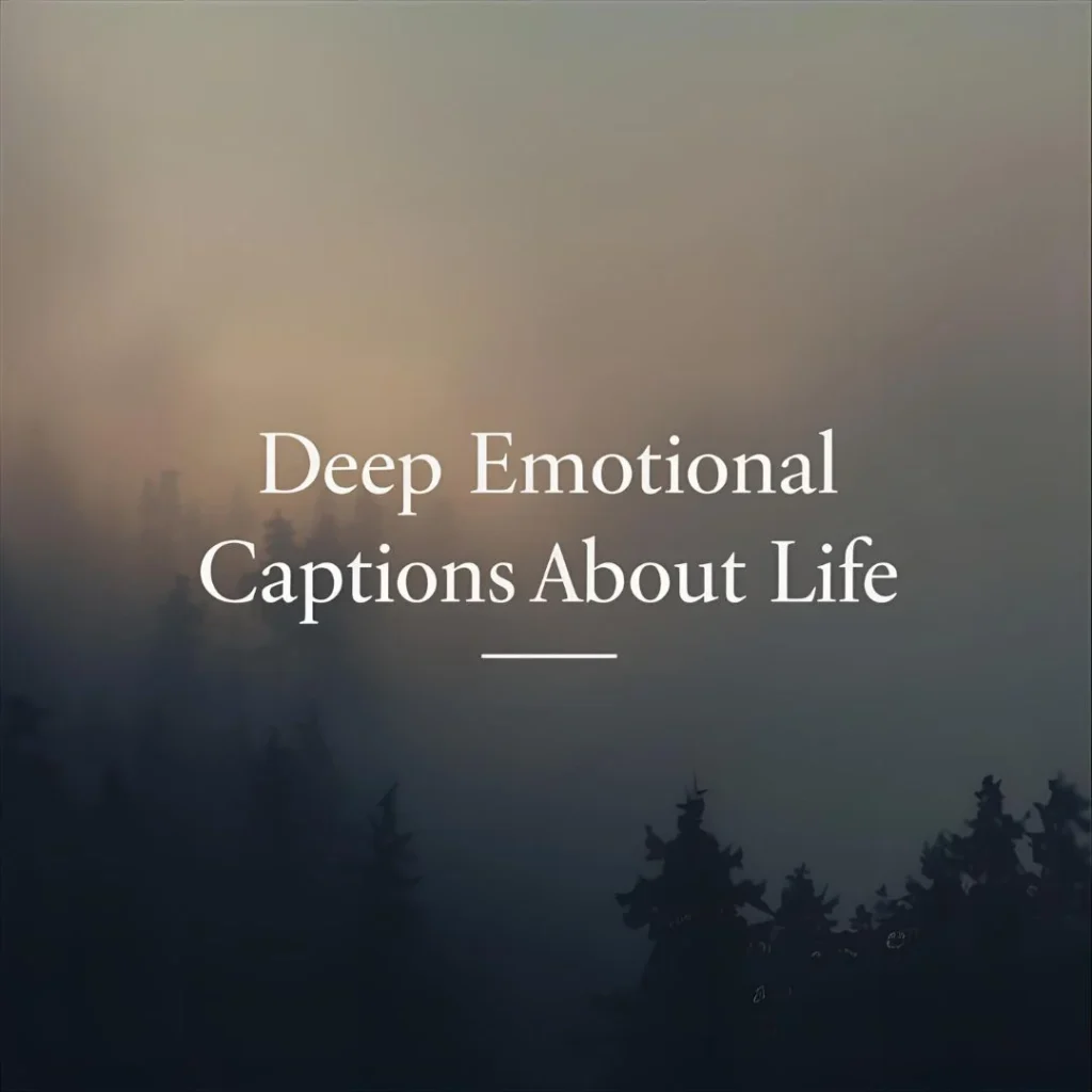 Deep Emotional Captions About Life