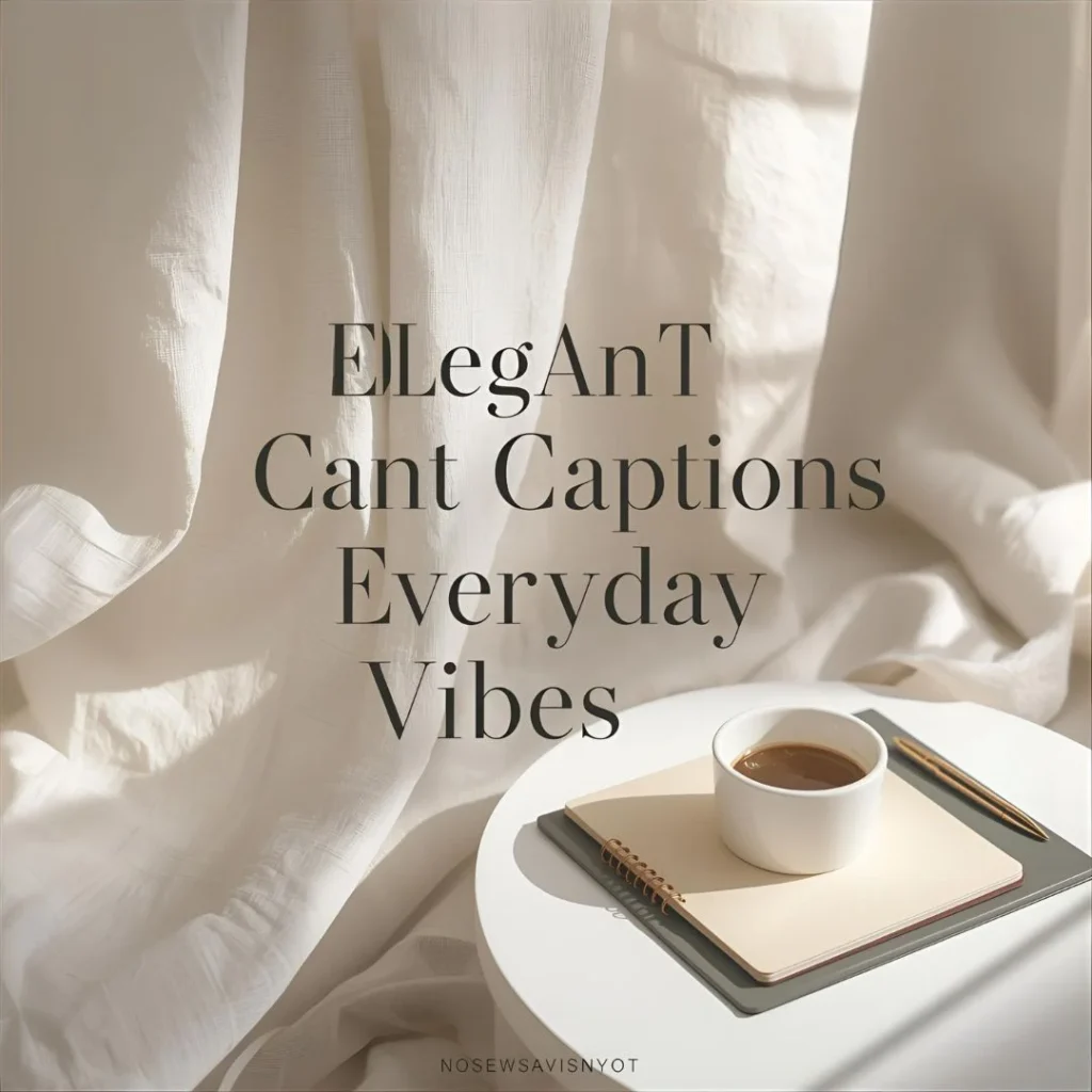 Elegant Captions for Everyday Vibes