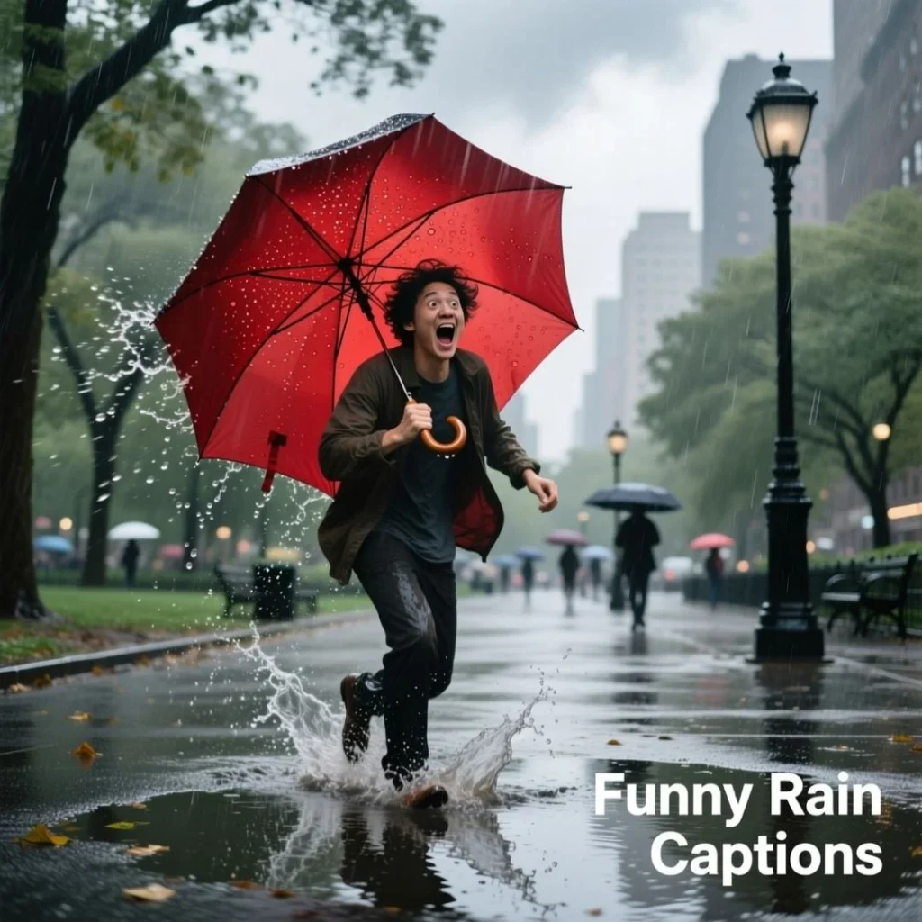 Funny Rain Captions