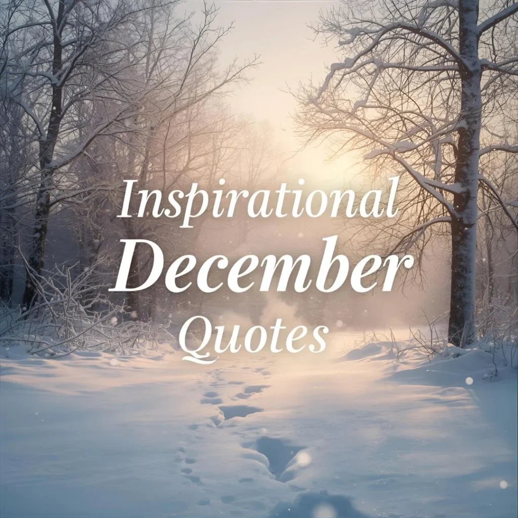 Inspirational December Quotes