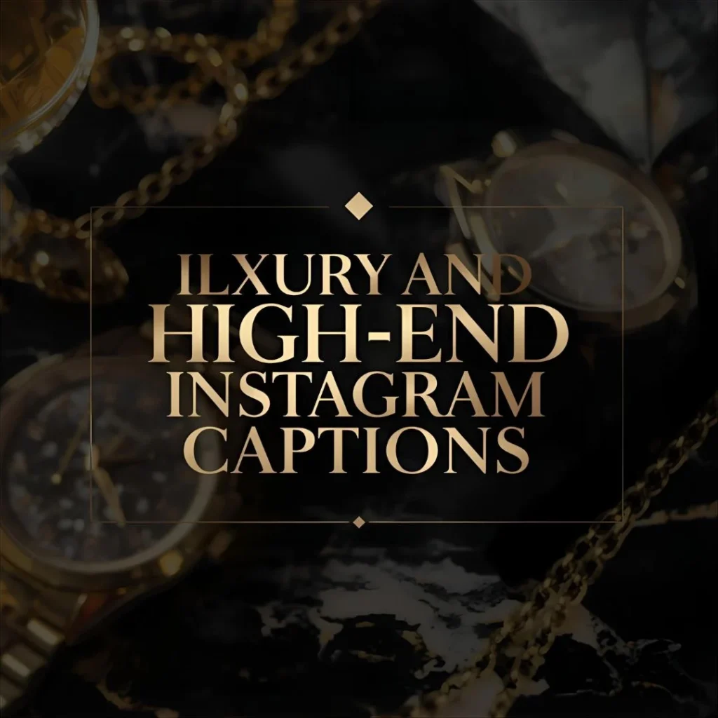 Luxury and High End Instagram Captions