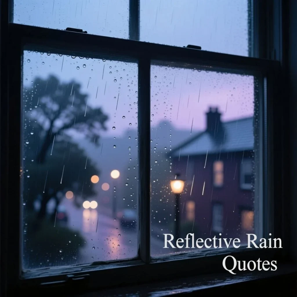 Reflective Rain Quotes