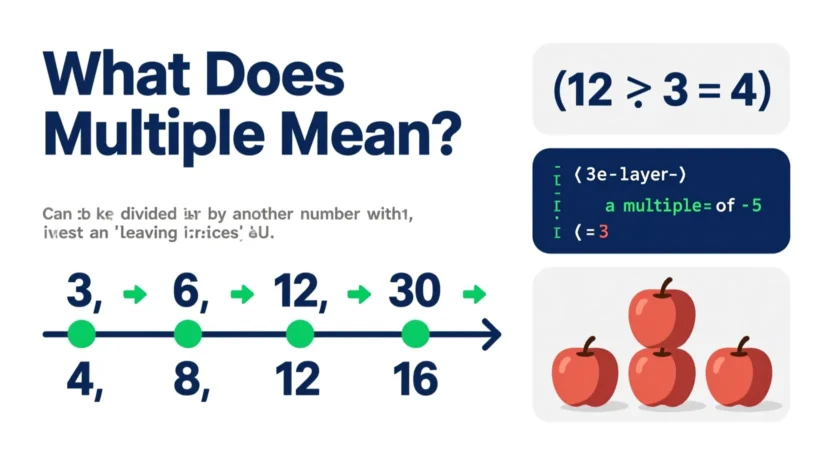 What Does Multiple Mean