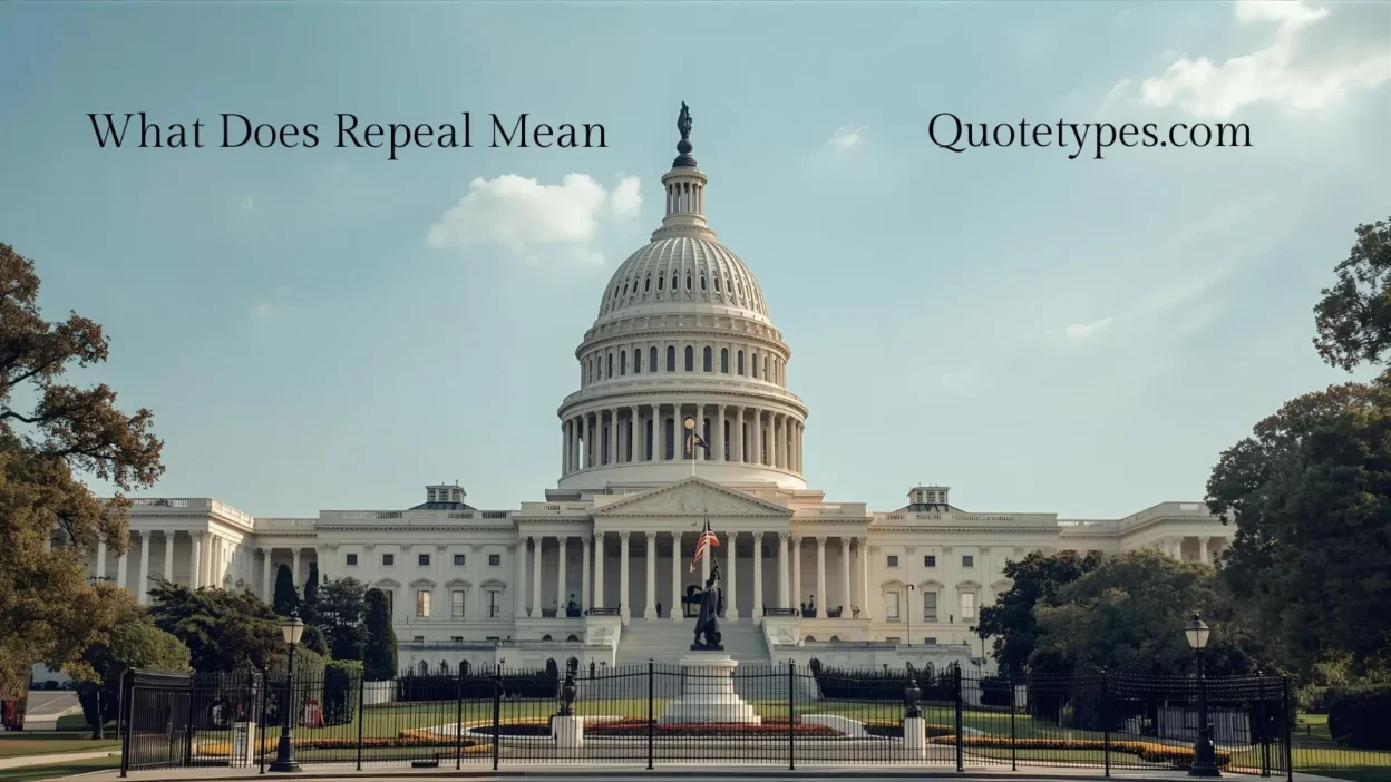 What Does Repeal Mean