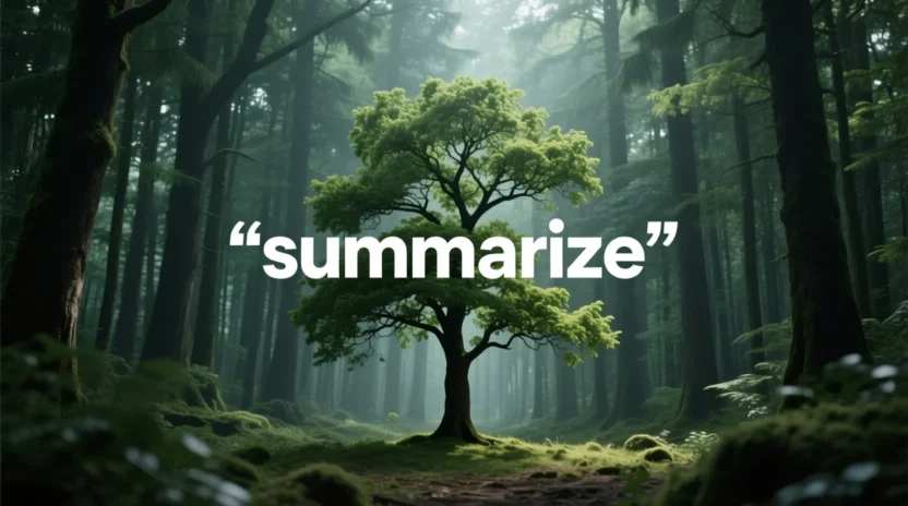 What Does Summarize Mean