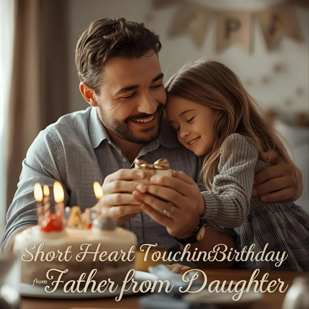 💓 Short Heart Touching Birthday Wishes for Father from Daughter