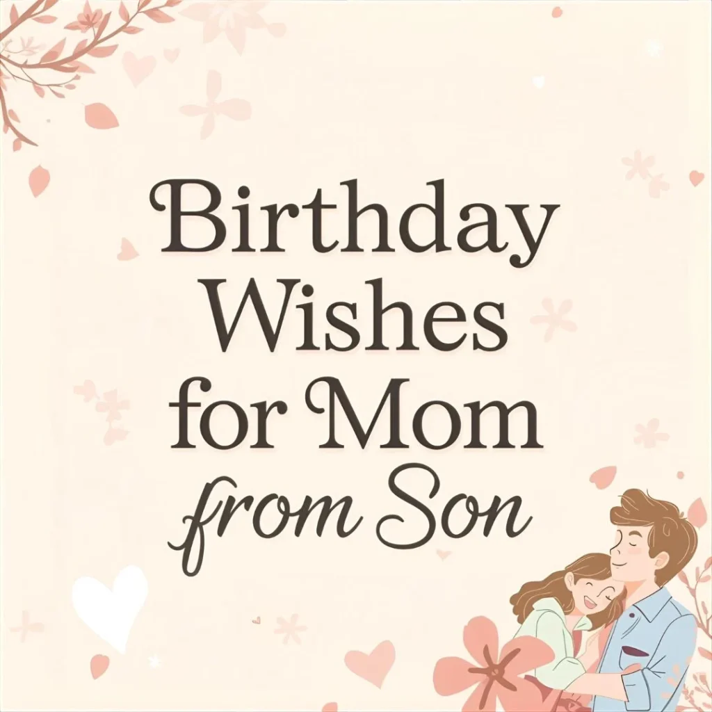 💙 Birthday Wishes for Mom from Son